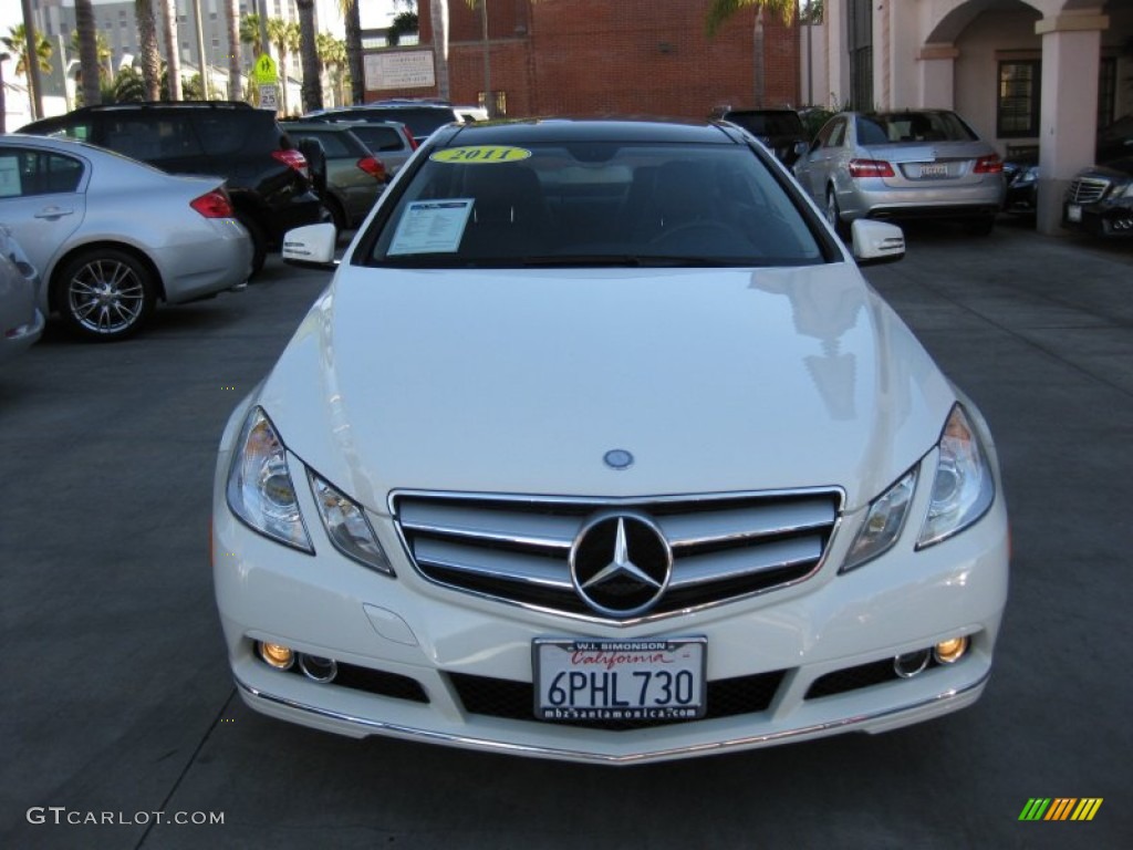 2011 E 350 Coupe - Arctic White / Black photo #6