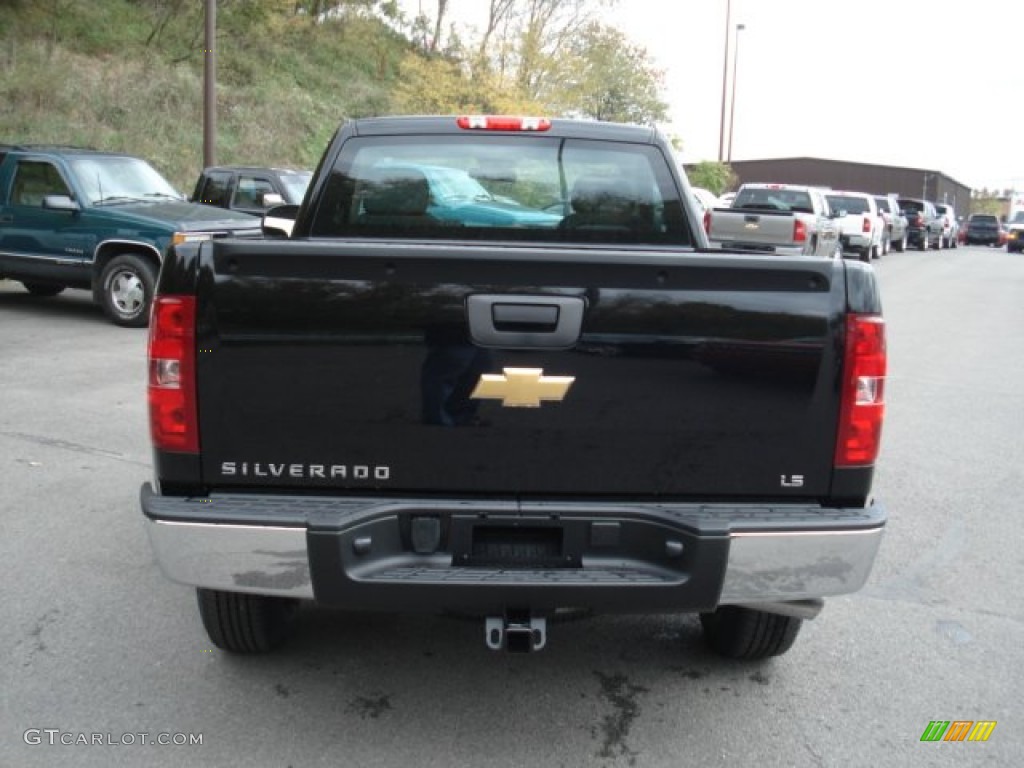 2013 Silverado 1500 LS Regular Cab 4x4 - Black / Dark Titanium photo #7