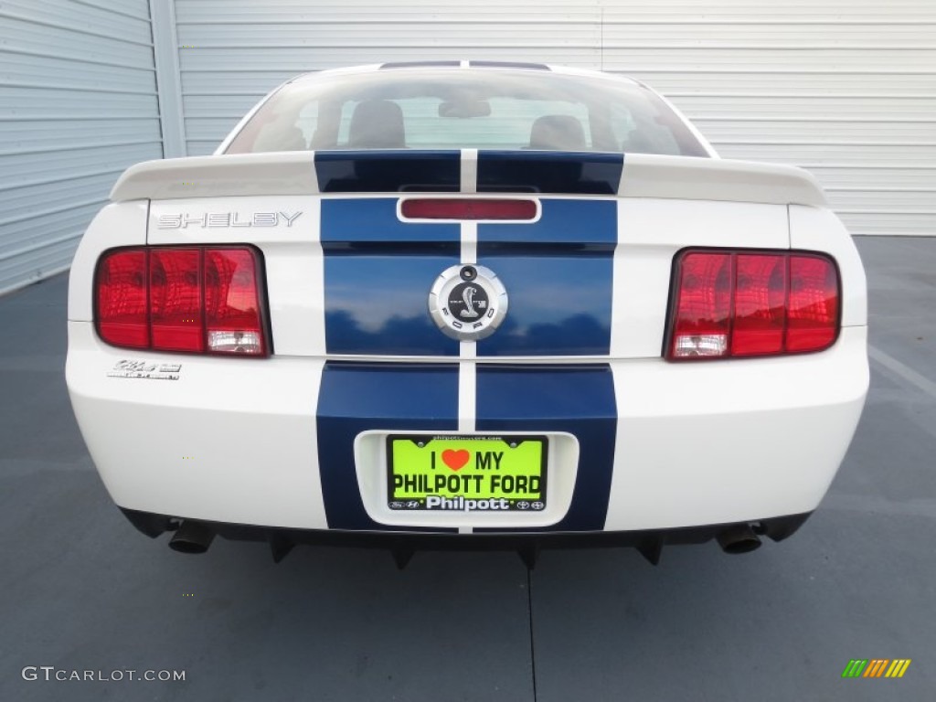 2009 Mustang Shelby GT500 Coupe - Performance White / Black/Black photo #4