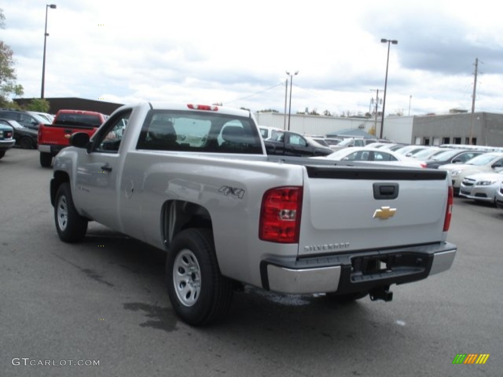 2013 Silverado 1500 Work Truck Regular Cab 4x4 - Silver Ice Metallic / Dark Titanium photo #6