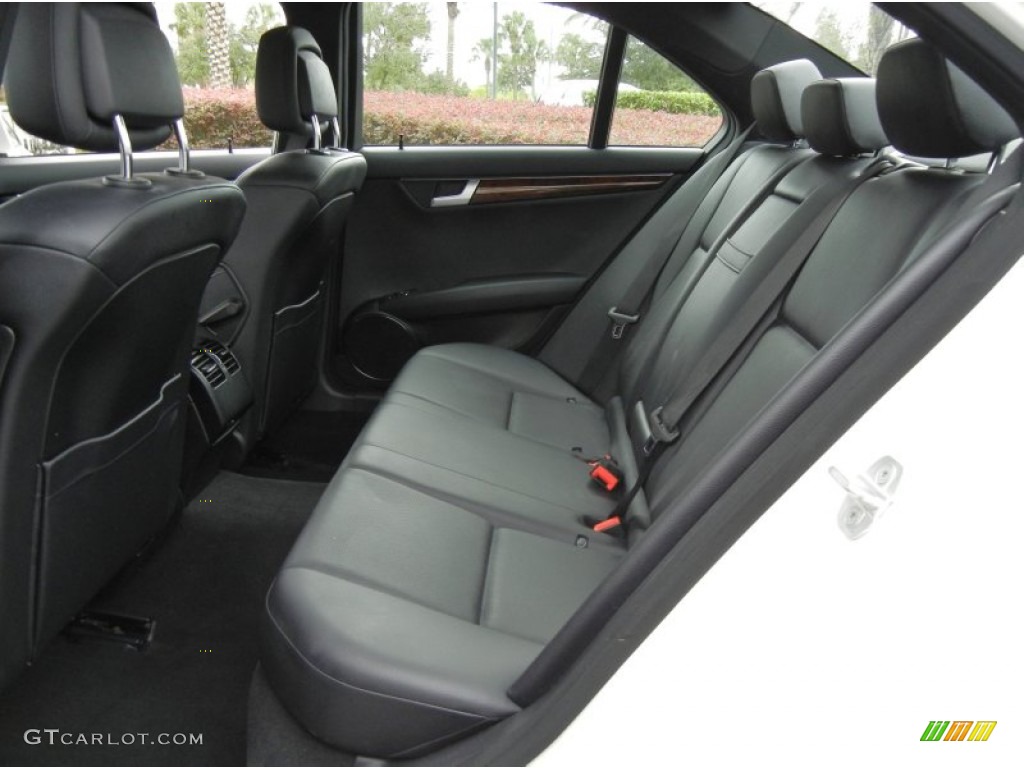 Black Interior 2012 Mercedes-Benz C 250 Sport Photo #72211949
