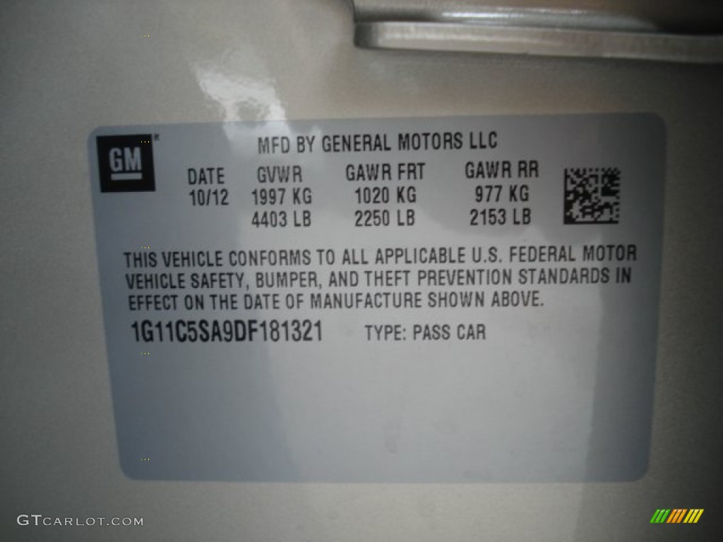 2013 Malibu LT - Champagne Silver Metallic / Cocoa/Light Neutral photo #20