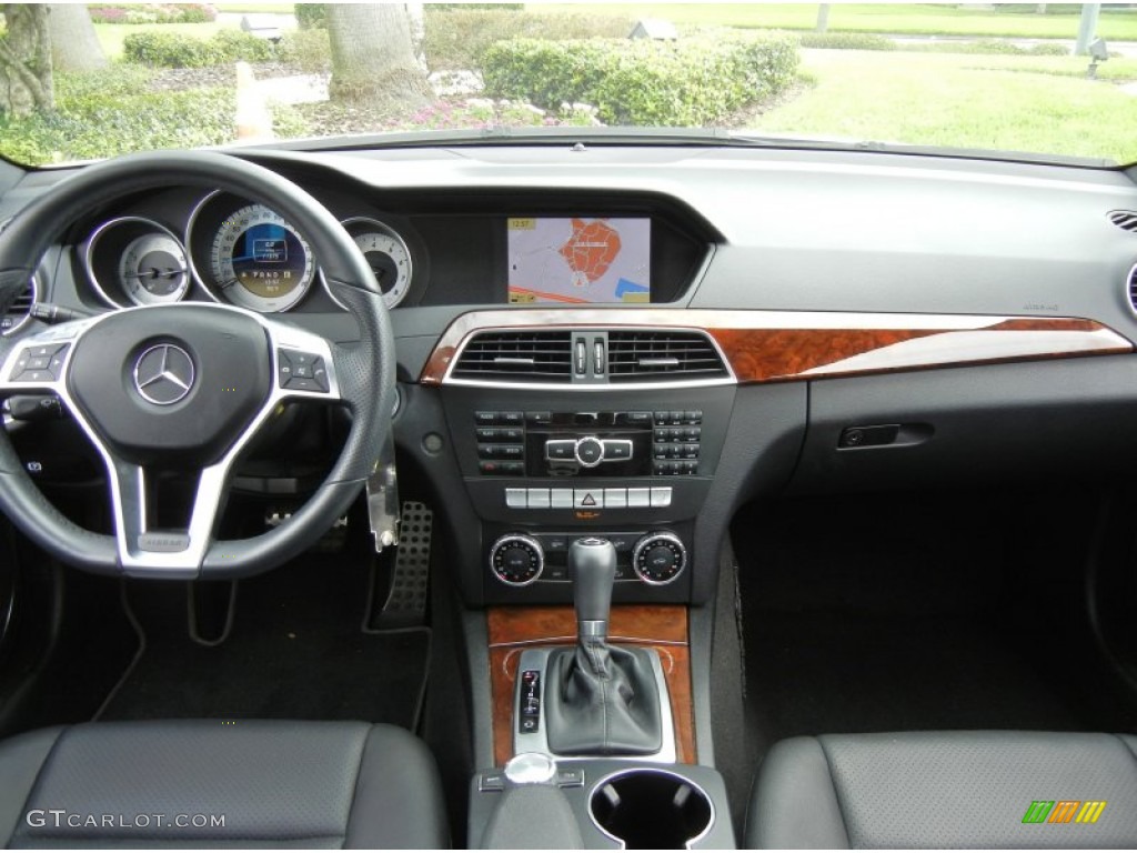 2012 Mercedes-Benz C 250 Sport Black Dashboard Photo #72212063