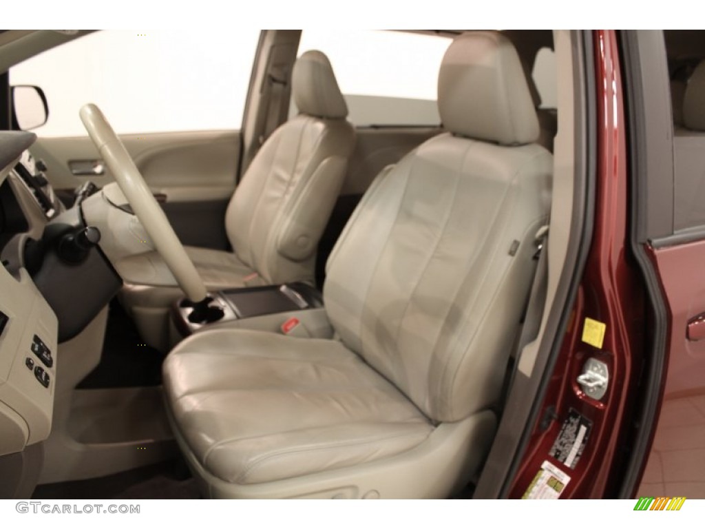 2011 Sienna XLE - Salsa Red Pearl / Bisque photo #7