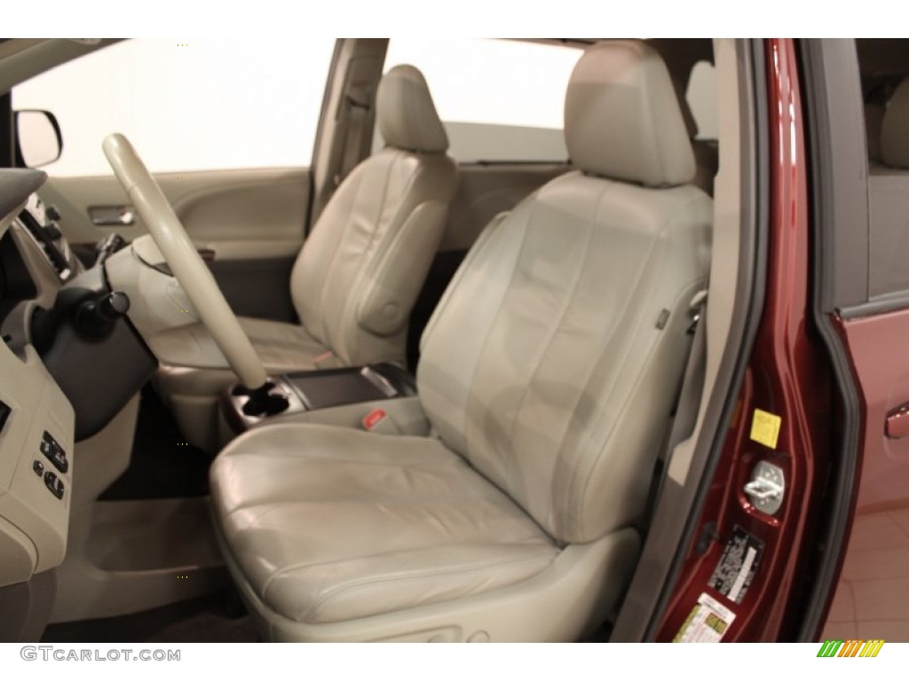 2011 Sienna XLE - Salsa Red Pearl / Bisque photo #7