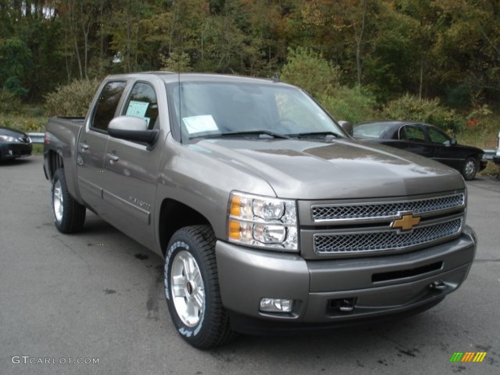 2013 Silverado 1500 LT Crew Cab 4x4 - Graystone Metallic / Ebony photo #2