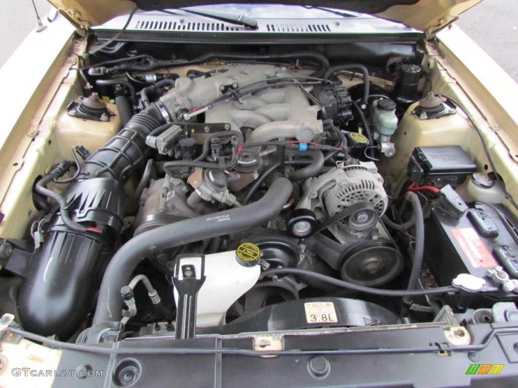 2000 Ford Mustang V6 Coupe 3.8 Liter OHV 12-Valve V6 Engine Photo #72214226