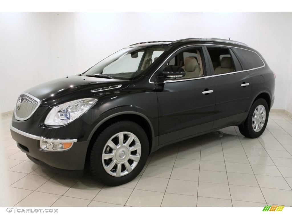 2011 Enclave CXL AWD - Carbon Black Metallic / Cashmere/Cocoa photo #3