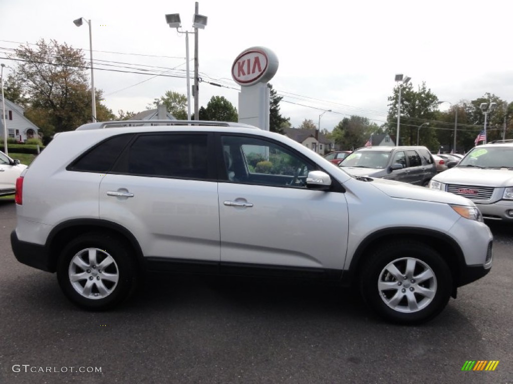 2012 Sorento LX V6 AWD - Bright Silver / Black photo #5