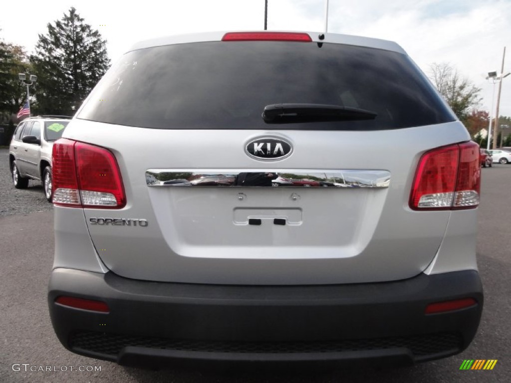 2012 Sorento LX V6 AWD - Bright Silver / Black photo #7