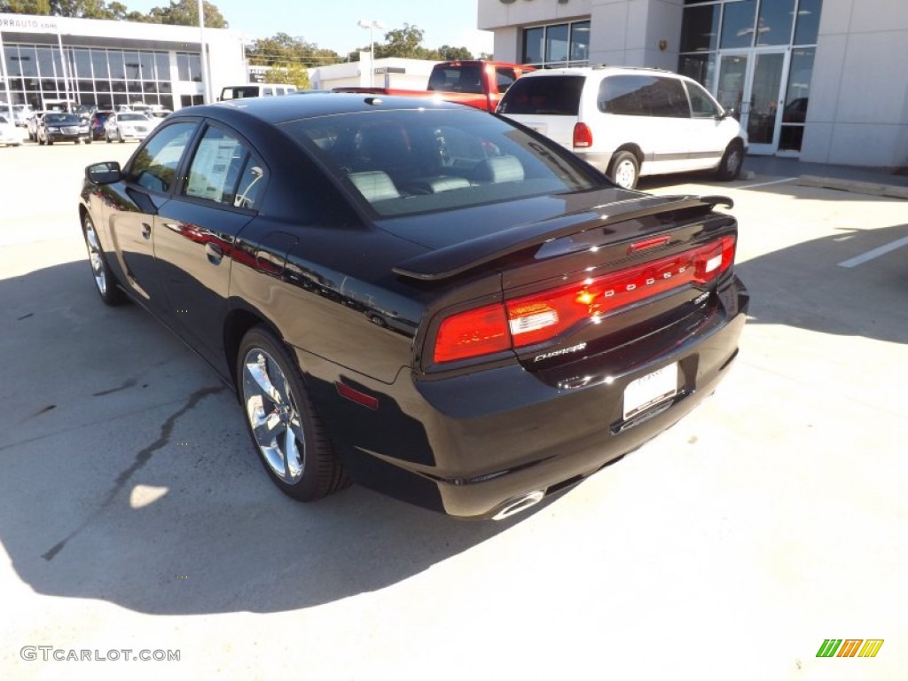 2013 Charger SXT Plus - Pitch Black / Black photo #3