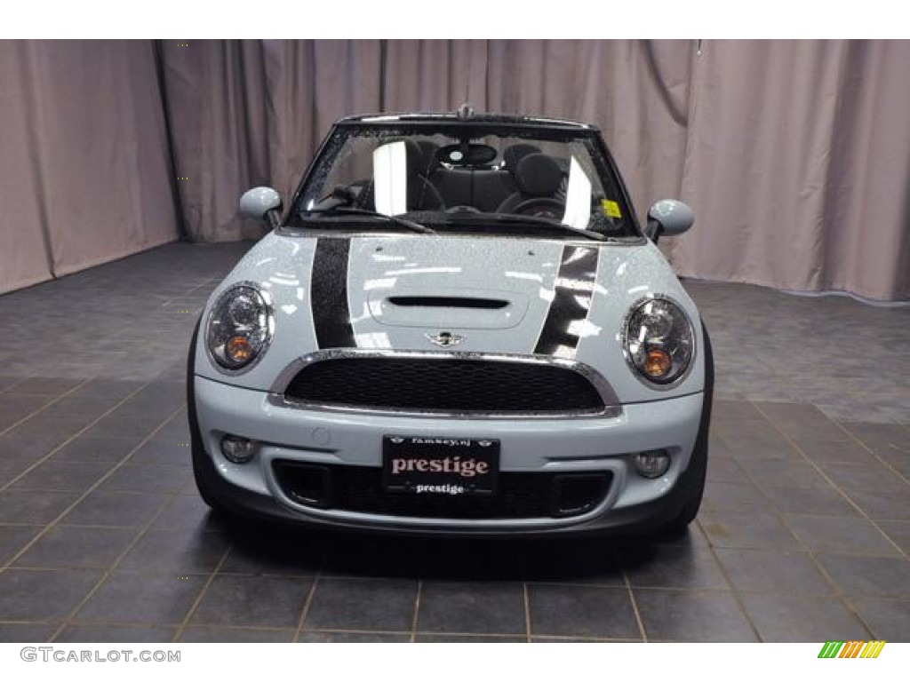 2013 Cooper S Convertible - Ice Blue / Carbon Black photo #3