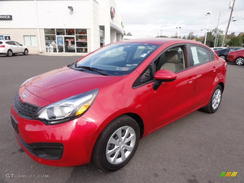 Signal Red 2012 Kia Rio LX Exterior Photo #72216836