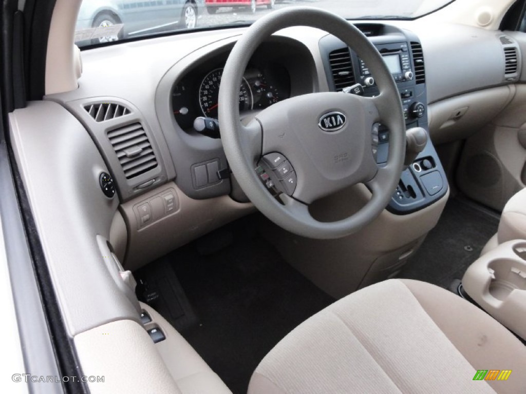 2012 Kia Sedona LX Beige Dashboard Photo #72217637