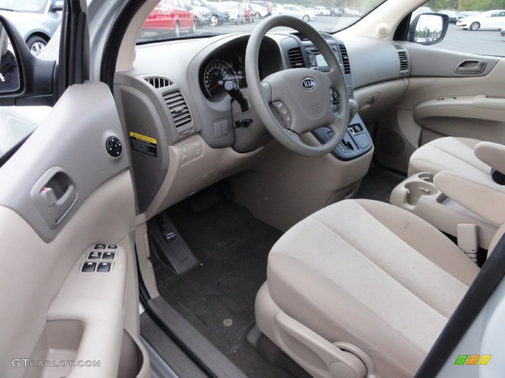 2012 Kia Sedona LX Beige Dashboard Photo #72217661