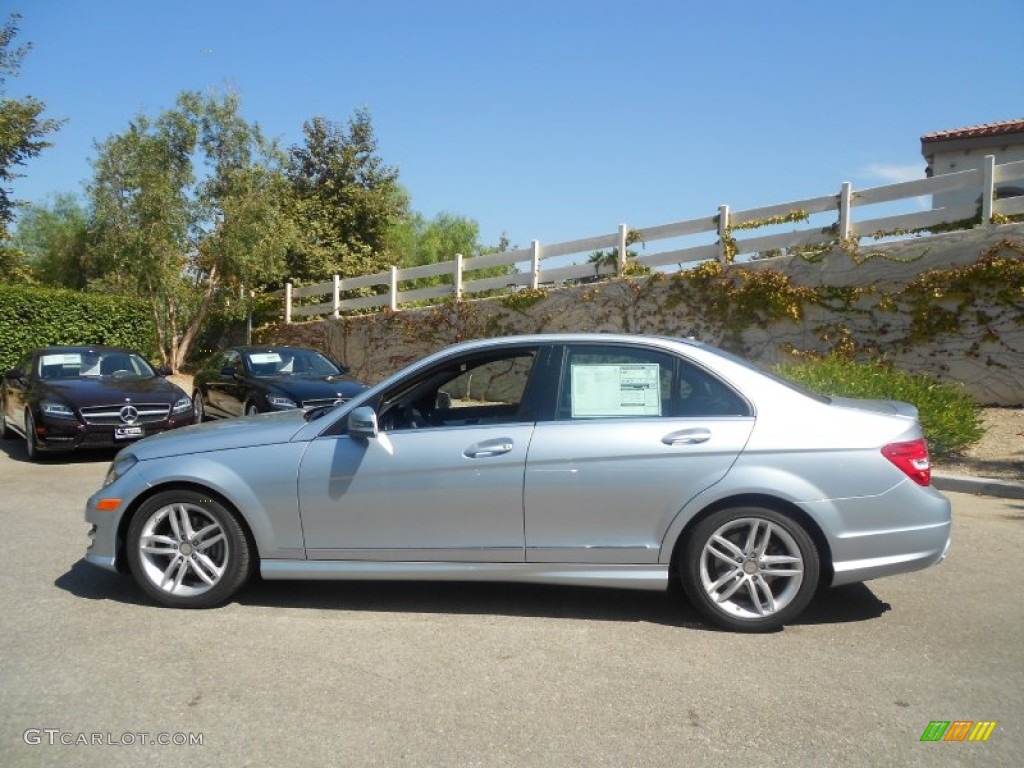 2013 C 250 Coupe - Palladium Silver Metallic / Black photo #9