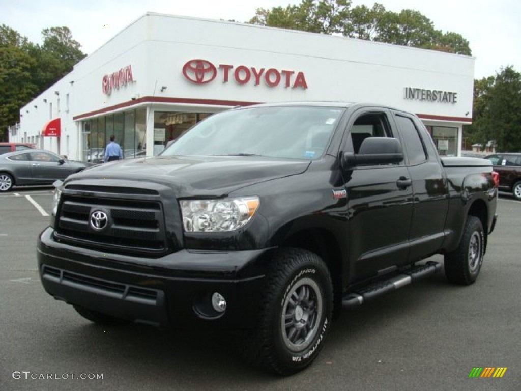 2010 Tundra TRD Rock Warrior Double Cab 4x4 - Black / Black photo #1