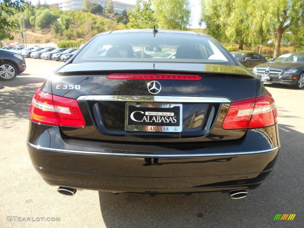 2013 E 350 Coupe - Black / Black photo #9