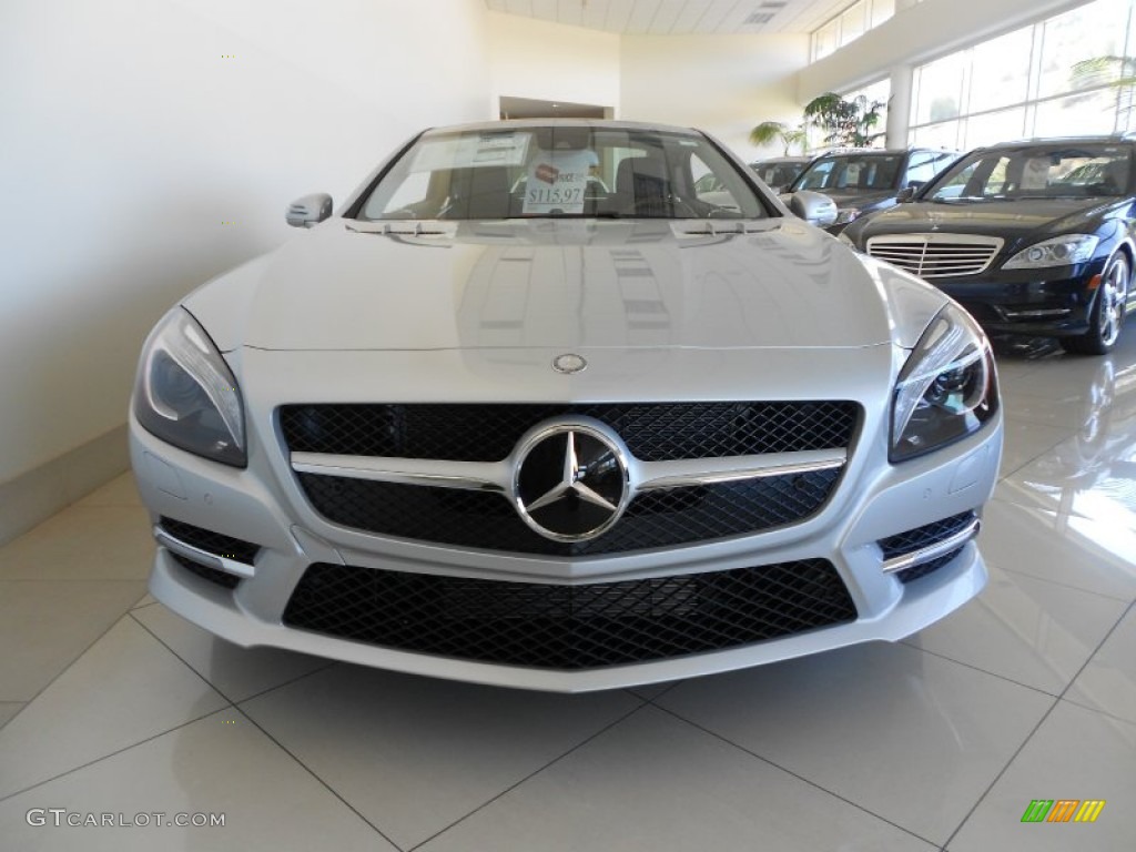 Iridium Silver Metallic 2013 Mercedes-Benz SL 550 Roadster Exterior Photo #72219002