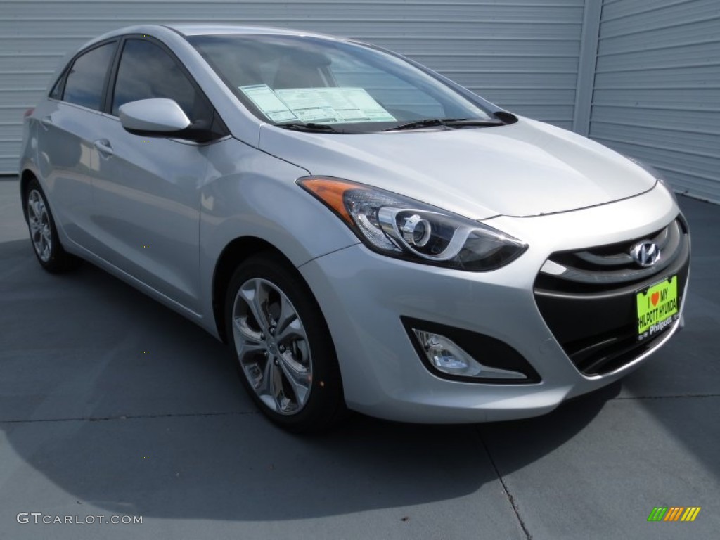 2013 Elantra GT - Shimmering Air Silver / Black photo #1