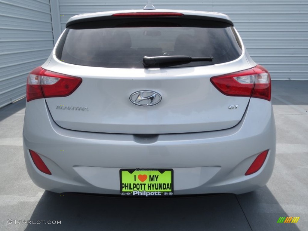 2013 Elantra GT - Shimmering Air Silver / Black photo #4