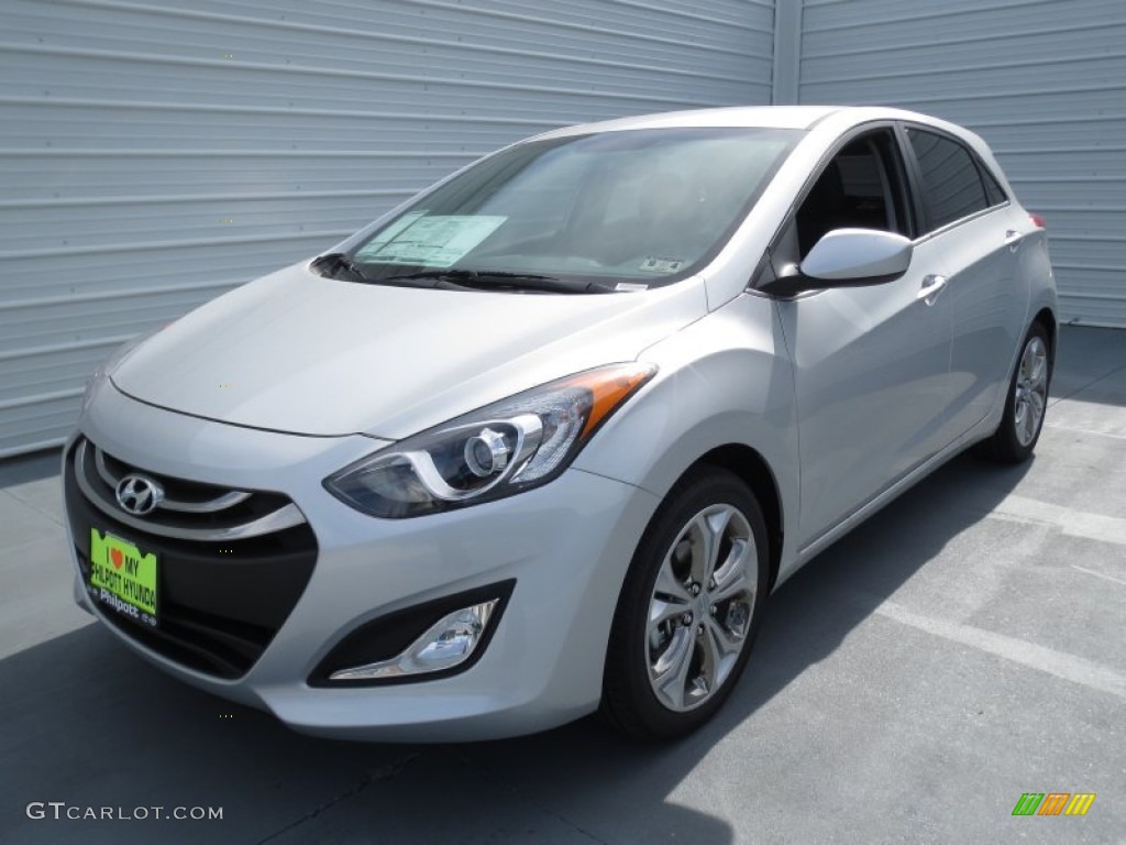 2013 Elantra GT - Shimmering Air Silver / Black photo #6