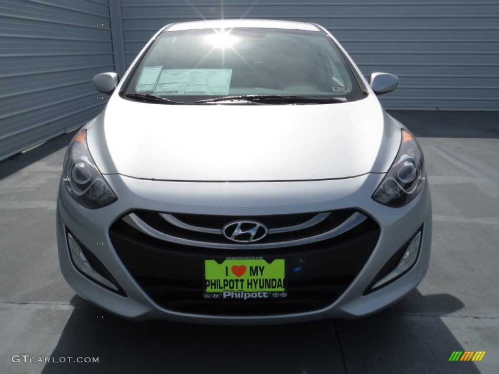2013 Elantra GT - Shimmering Air Silver / Black photo #7