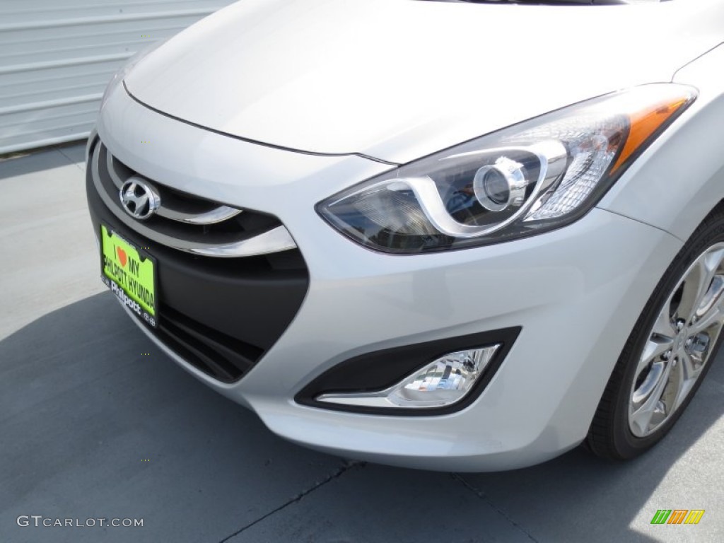 2013 Elantra GT - Shimmering Air Silver / Black photo #9