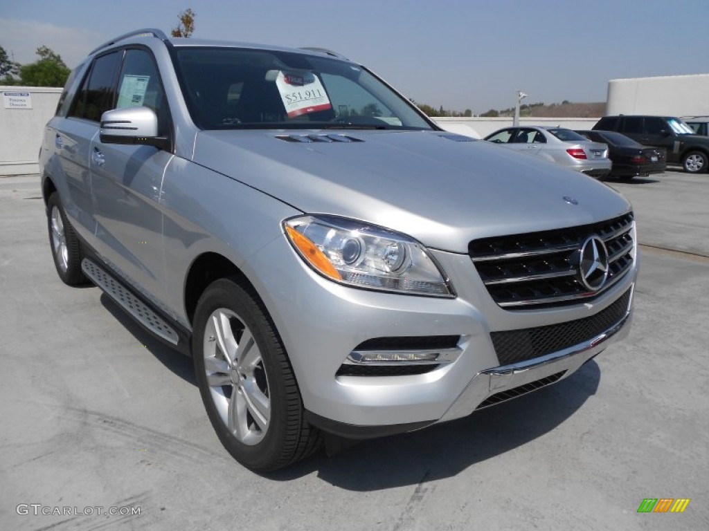Iridium Silver Metallic 2013 Mercedes-Benz ML 350 4Matic Exterior Photo #72219686