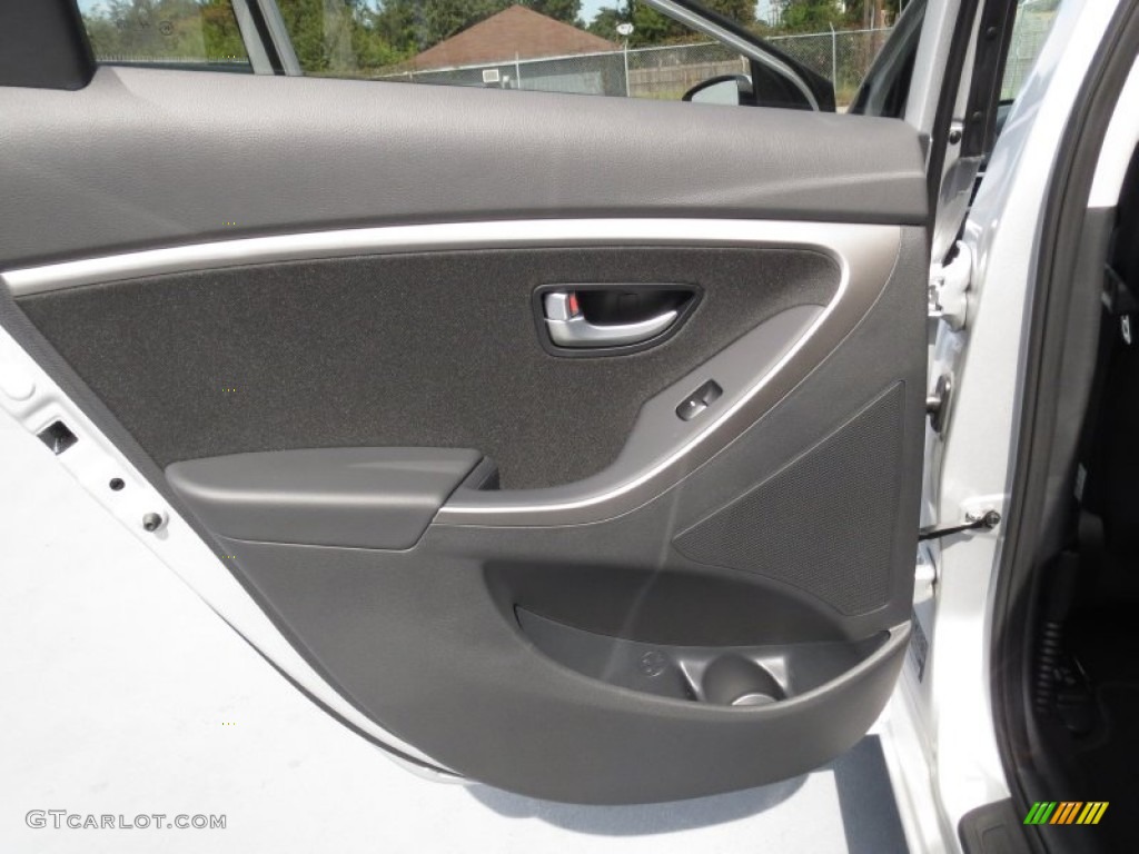 2013 Elantra GT - Shimmering Air Silver / Black photo #18