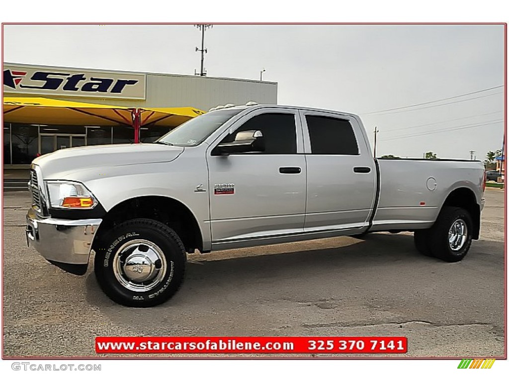 2010 Ram 3500 ST Crew Cab 4x4 Dually - Bright Silver Metallic / Dark Slate/Medium Graystone photo #1