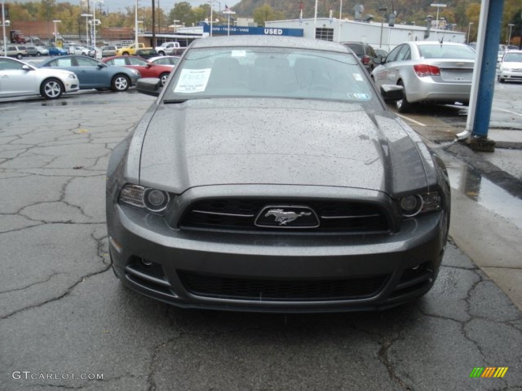 2013 Mustang V6 Premium Coupe - Sterling Gray Metallic / Charcoal Black photo #3