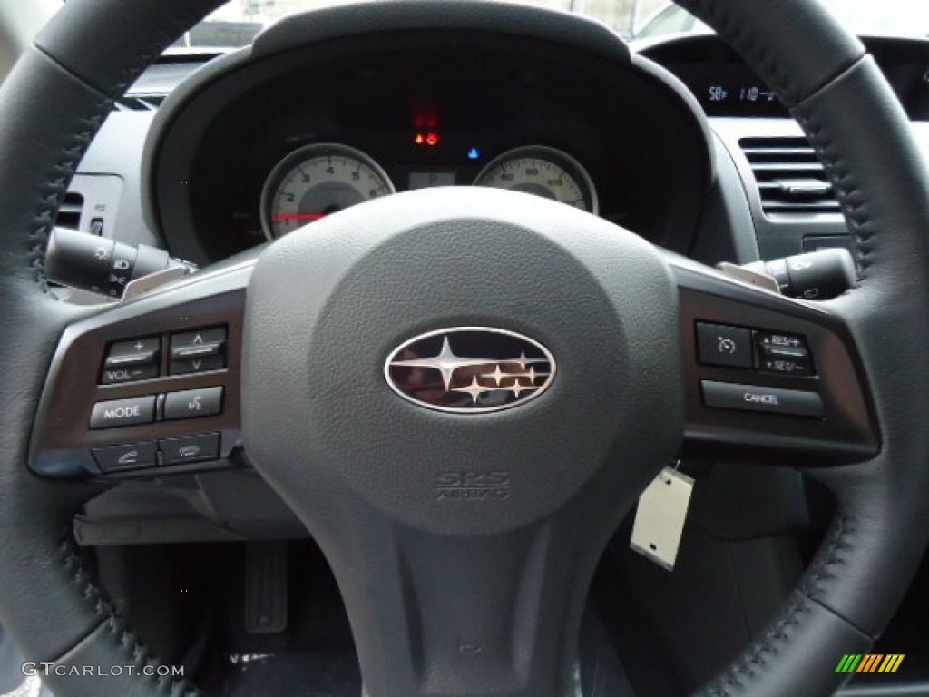 2013 Subaru Impreza 2.0i Sport Premium 5 Door Black Steering Wheel Photo #72222671