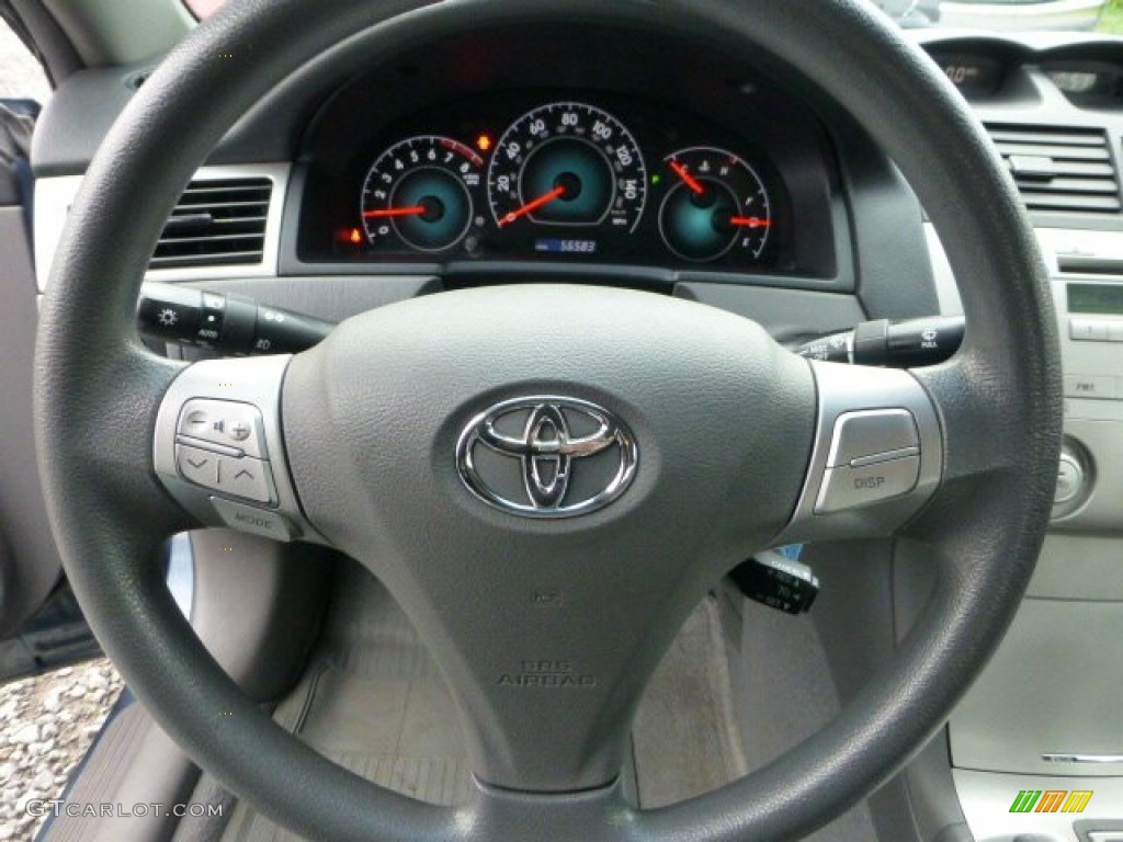2007 Toyota Solara SE Coupe Dark Stone Steering Wheel Photo #72223058