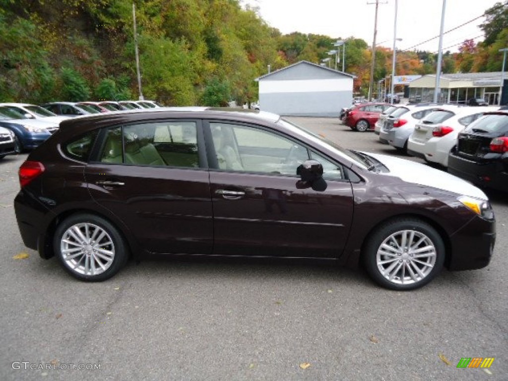 Deep Cherry Red Pearl 2013 Subaru Impreza 2.0i Limited 5 Door Exterior Photo #72223285
