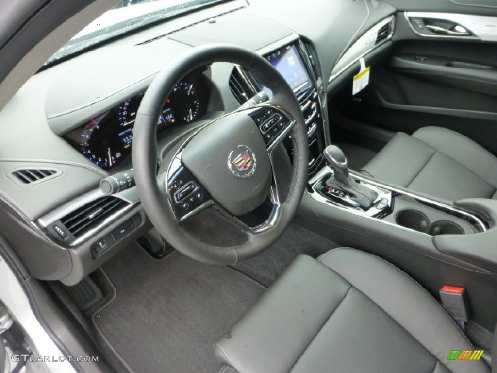 Jet Black/Jet Black Accents Interior 2013 Cadillac ATS 3.6L Luxury AWD Photo #72223546