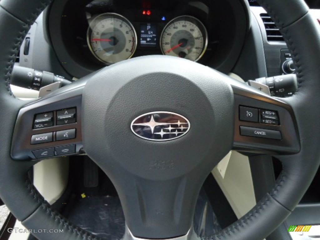 2013 Subaru Impreza 2.0i Limited 5 Door Ivory Steering Wheel Photo #72223577