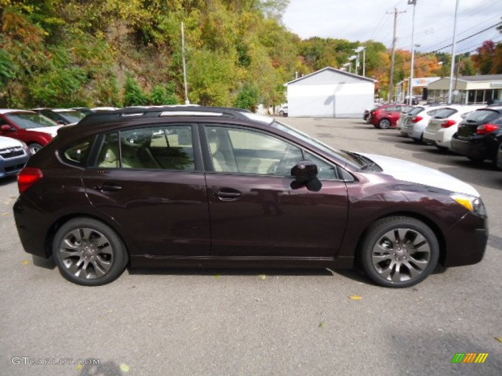 Deep Cherry Red Pearl 2013 Subaru Impreza 2.0i Sport Premium 5 Door Exterior Photo #72223760