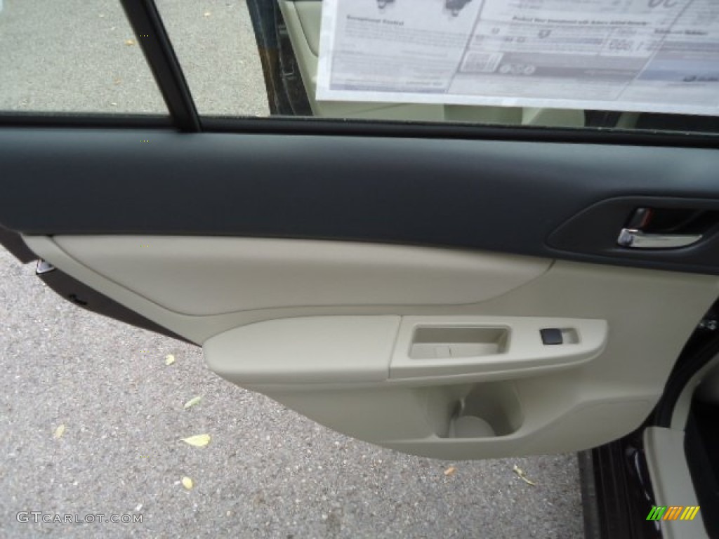 2013 Subaru Impreza 2.0i Sport Premium 5 Door Ivory Door Panel Photo #72223961