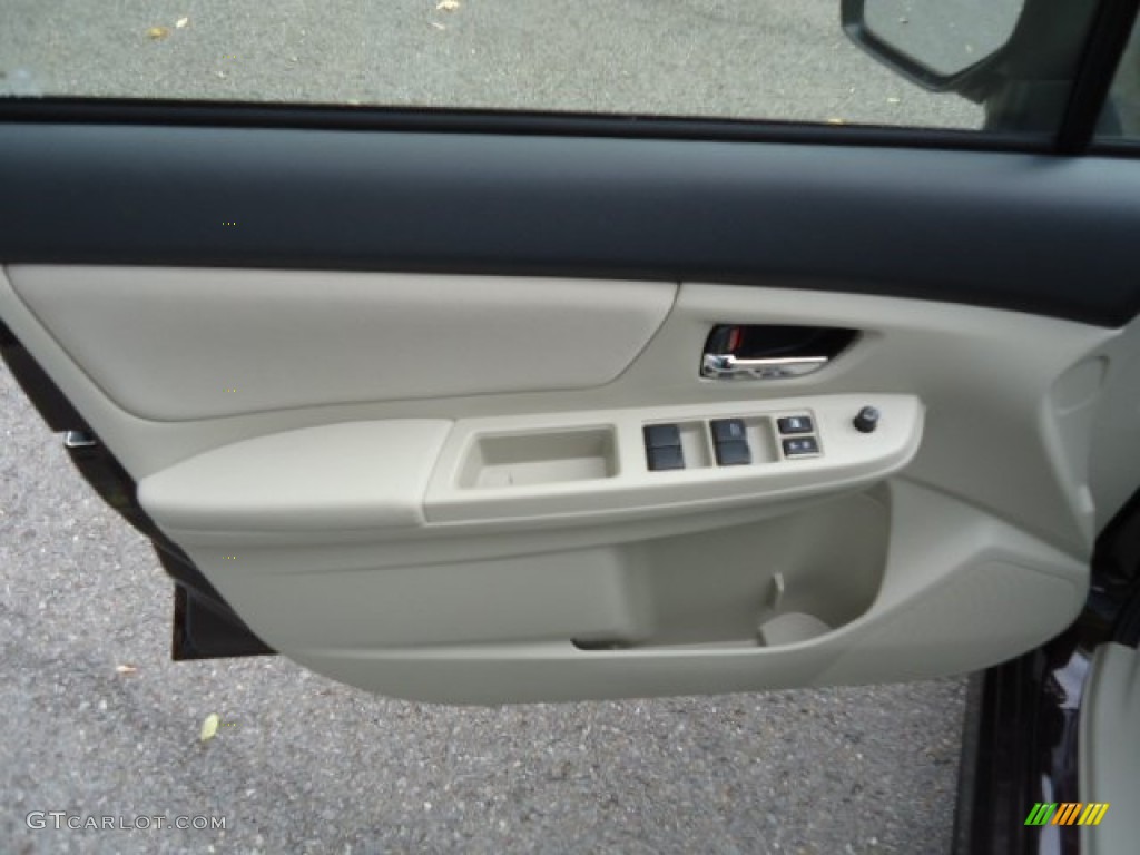 2013 Subaru Impreza 2.0i Sport Premium 5 Door Ivory Door Panel Photo #72223985