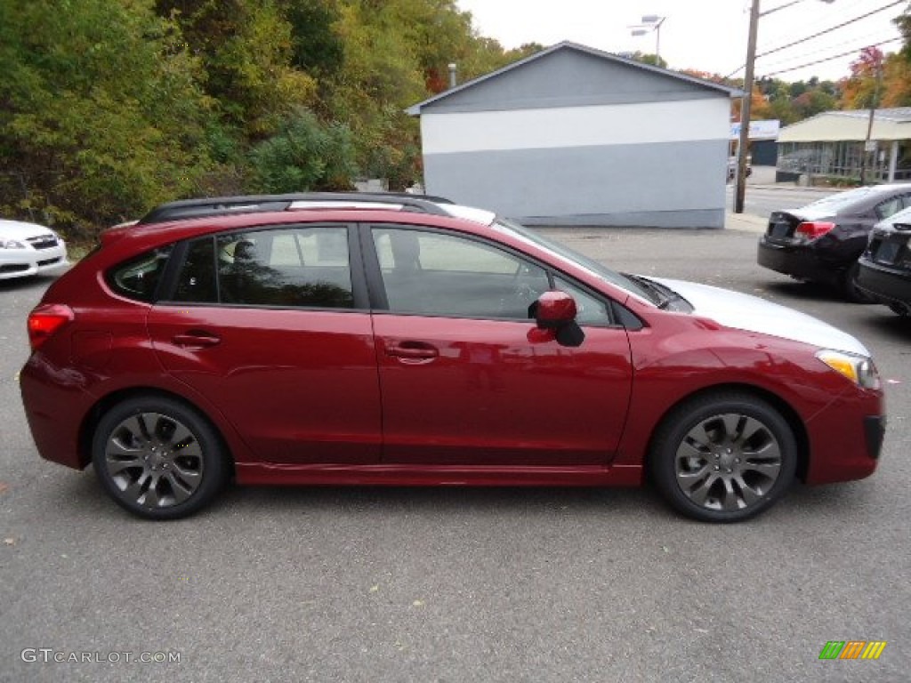 Camellia Red Pearl 2013 Subaru Impreza 2.0i Sport Premium 5 Door Exterior Photo #72224246