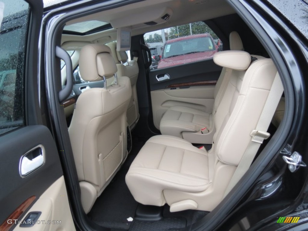 Black/Light Frost Beige Interior 2013 Dodge Durango Citadel Photo #72224805