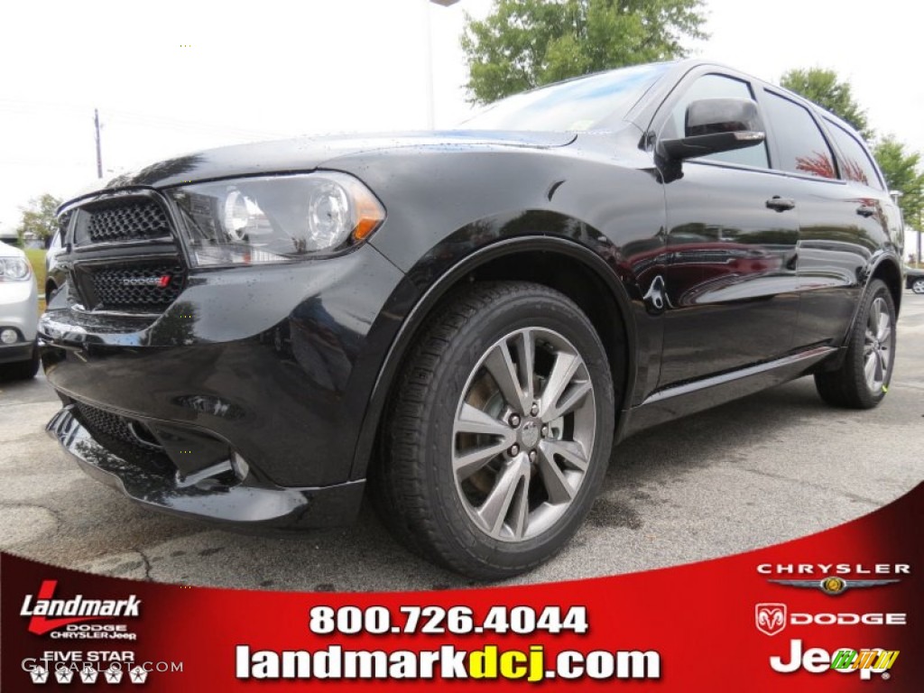 2013 Durango R/T - Brilliant Black Crystal Pearl / Black photo #1