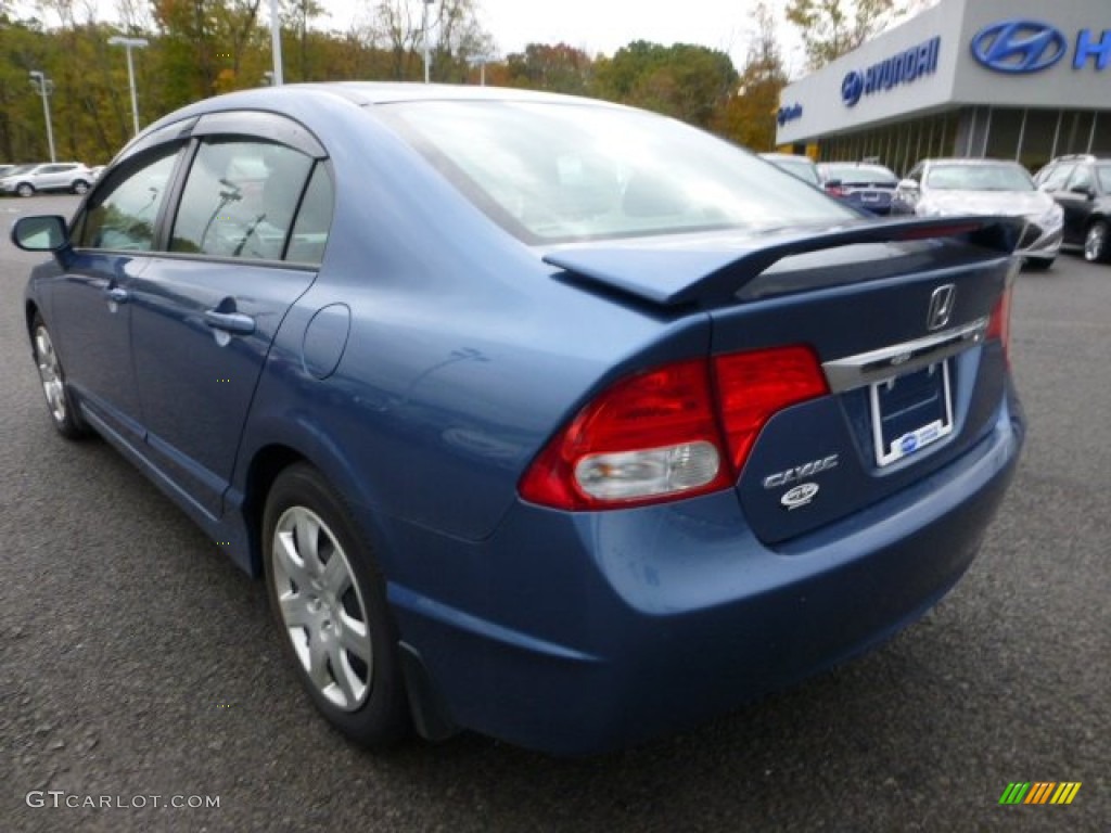 2006 Civic LX Coupe - Atomic Blue Metallic / Gray photo #5