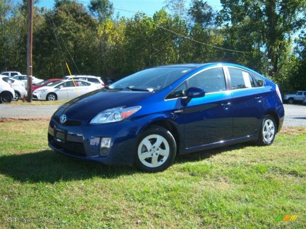 2010 Prius Hybrid II - Blue Ribbon Metallic / Dark Gray photo #1