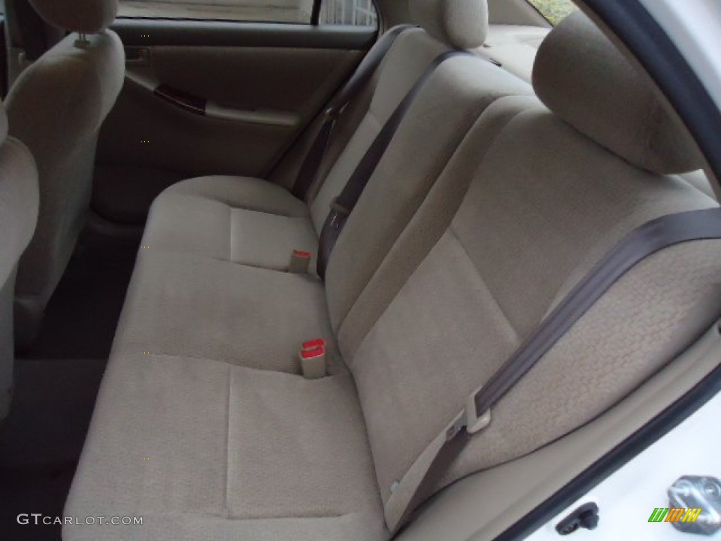 2003 Corolla LE - Super White / Pebble Beige photo #5