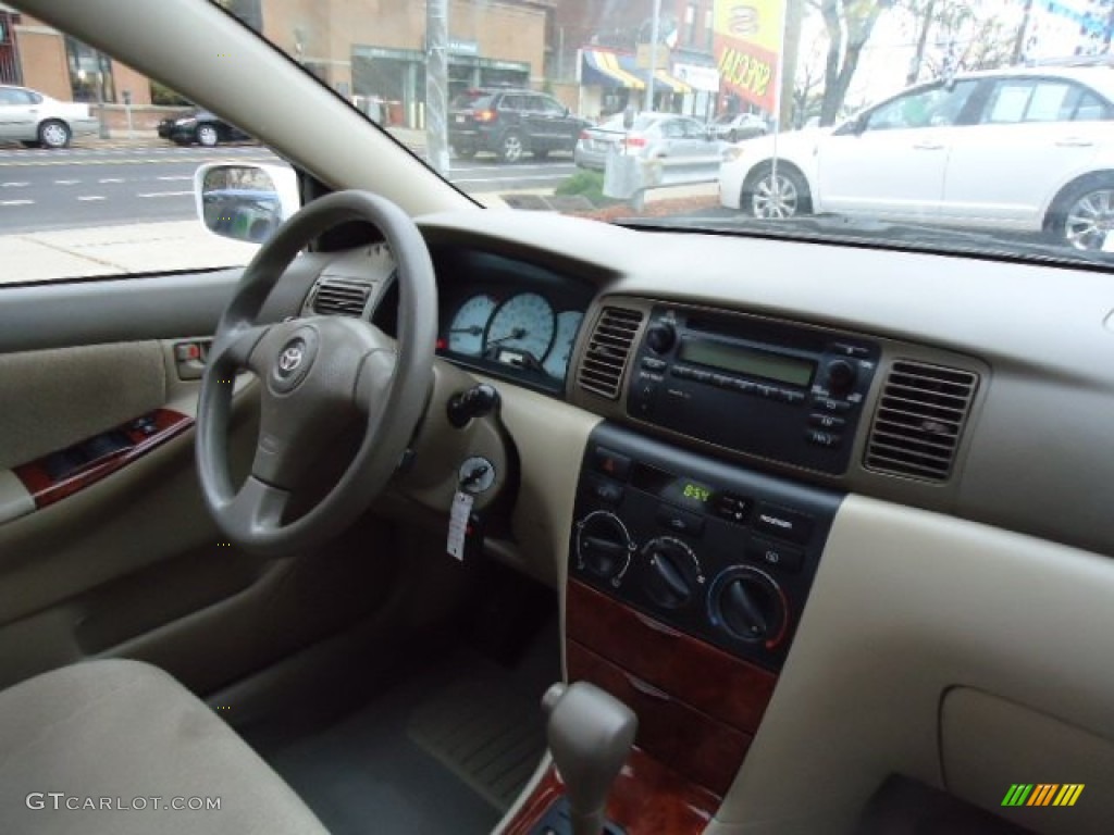2003 Corolla LE - Super White / Pebble Beige photo #7