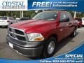 2010 Inferno Red Crystal Pearl Dodge Ram 1500 ST Crew Cab  photo #1
