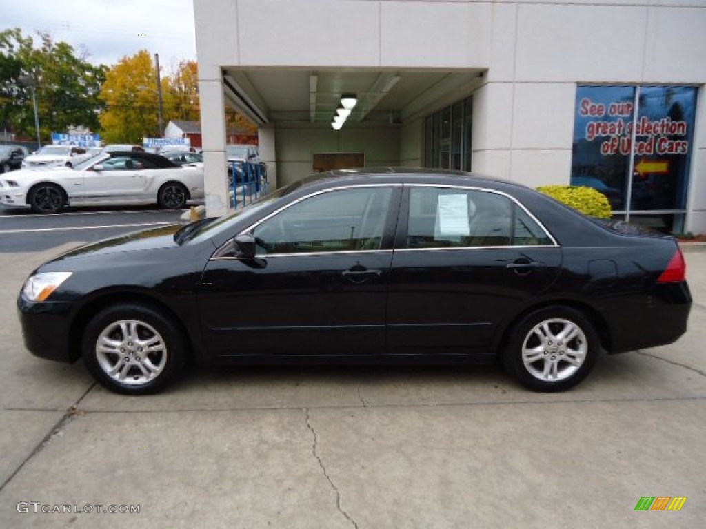 2006 Accord EX Sedan - Nighthawk Black Pearl / Ivory photo #2