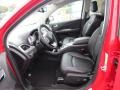 2013 Dodge Journey R/T Black/Red Stitching Interior Front Seat Photo
